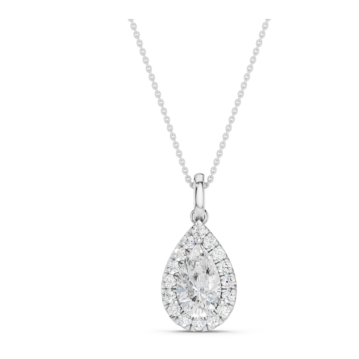 Midem Amsterdam diamanthänge 1.00ct vitt guld