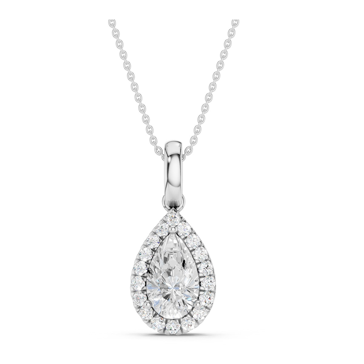 Midem Amsterdam diamanthänge 0.75ct vitt guld