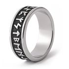 Lykka Viking Runes stålring 22.0 mm bredd 8 mm
