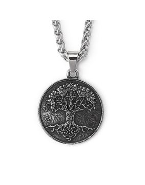 Lykken Viking Yggdrasil stålhalsband 60 cm
