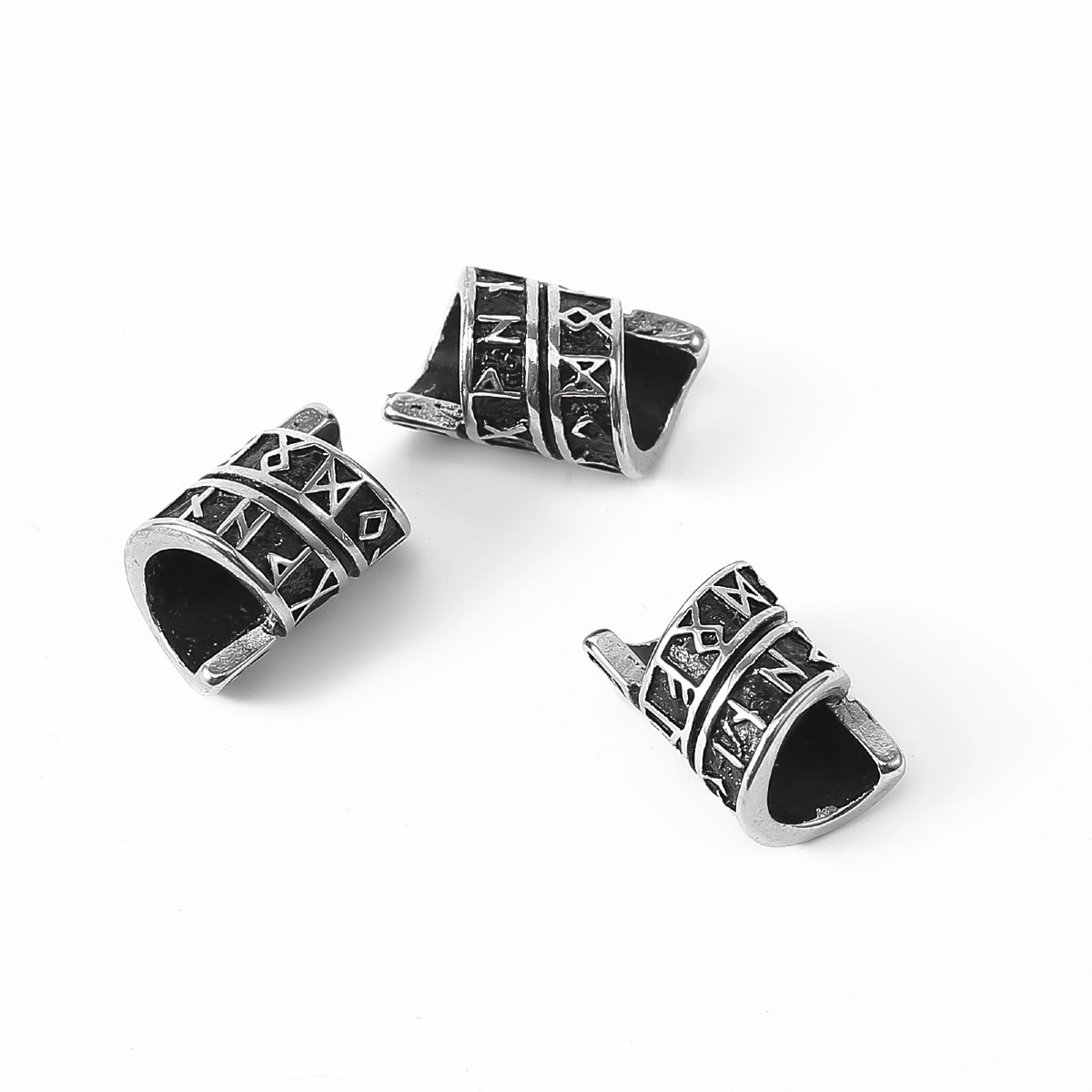 Lykka Viking twisted long rune skäggsmycke 