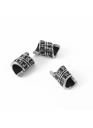 Lykka Viking twisted long rune skäggsmycke