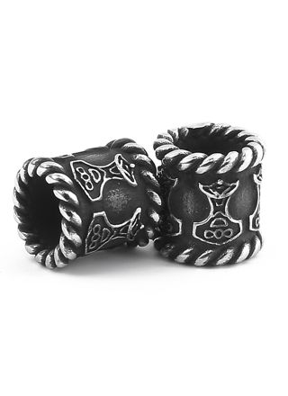 Lykka Viking Mjölnir skäggsmycke