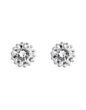 Lempikoru Bud solitär örhängen silver platinerat 8 mm 33 073 01 000