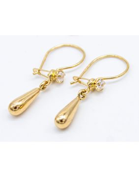 Tårörhängen 11mm 14k guld PK2-23