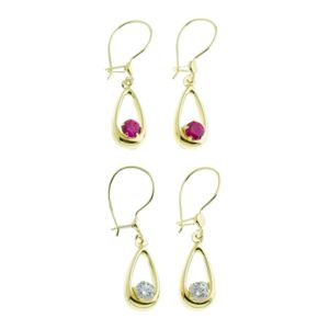 Örhänge i 14k guld PK2-33 / 2 olika färg main product photo