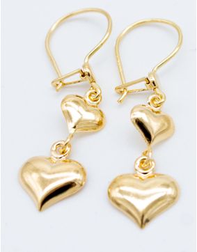 Hjärtörhängen 15mm 14k guld PK2-19