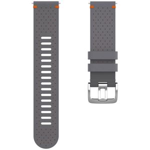 Polar perforerat läderarmband 22 mm grå/orange storlek M/L 910101219 main product photo