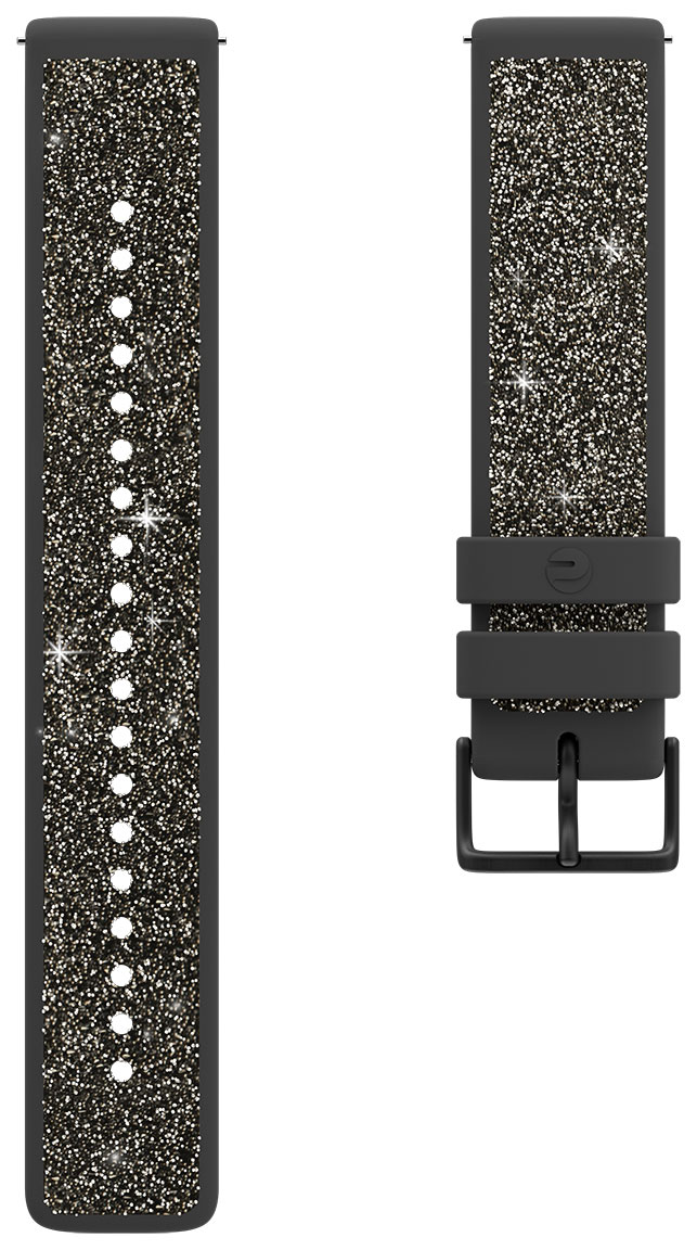 Polar Ignite 2 mörkgrå fluoroelastomer-kristallarmband 91085642