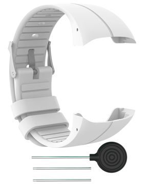 Tiera Polar M400 vit silikonarmband