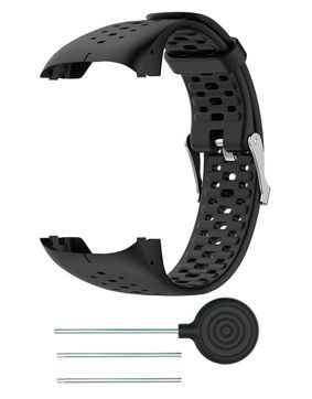 Tiera Polar M430 Svart silikonarmband
