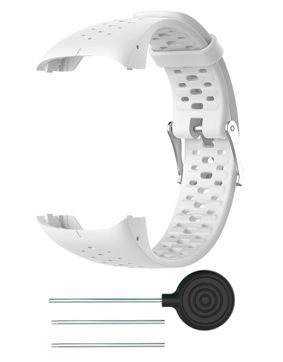 Tiera Polar M430 vit silikonarmband