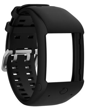 Tiera Polar M600 Svart silikonarmband