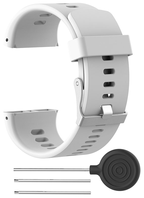 Tiera Polar V800 vit silikonarmband