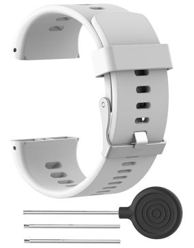 Tiera Polar V800 vit silikonarmband