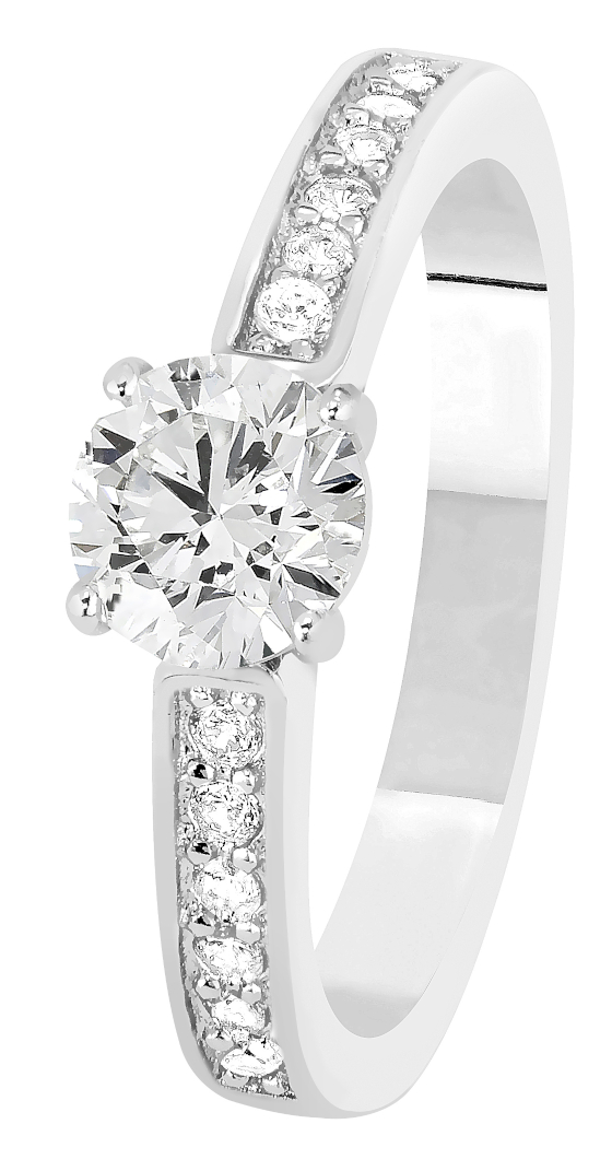 Lykka Casuals sidostens silverring 6 mm