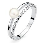 Lykka Pearls öppen pärlring i silver -175