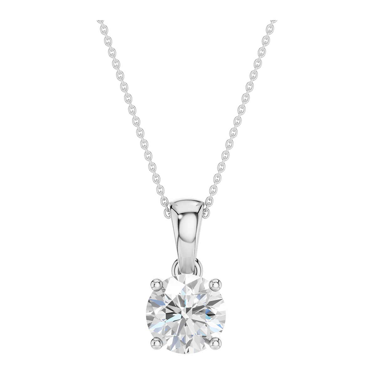Lykken Elegance runda diamanthänge vitt guld 1.00 ct