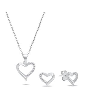 Lykken Hearts silversmyckesset hjärta