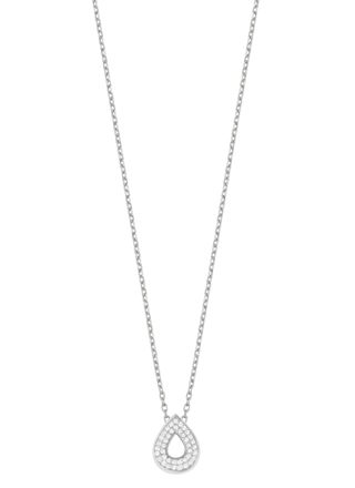 Lykka Casuals drop pave silver halsband