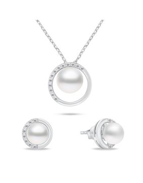 Lykken Pearls pärlsmyckesset silver