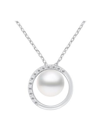 Lykka Pearls pärlhalsband 42+3cm silver