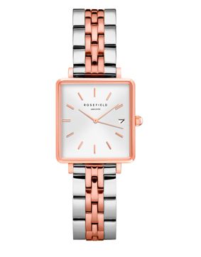 Rosefield The Boxy XS QMWSSR-Q024 Silver/Rose Gold