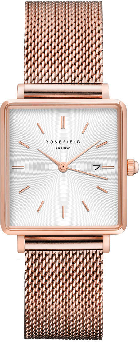Rosefield The Boxy QWSR-Q01 White Sunray/Mesh/Rose Gold