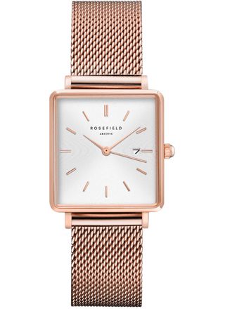 Rosefield The Boxy QWSR-Q01 White Sunray/Mesh/Rose Gold