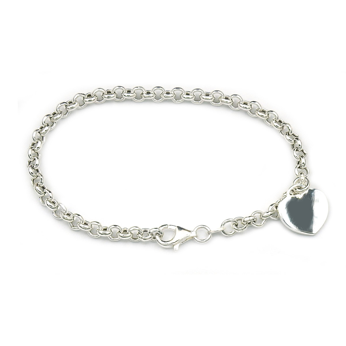 Silver hjärtarmband R191-18.5