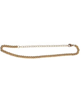 Bosie guldfärgat 4mm metallparlarmband/fotlänk stålSL1268G
