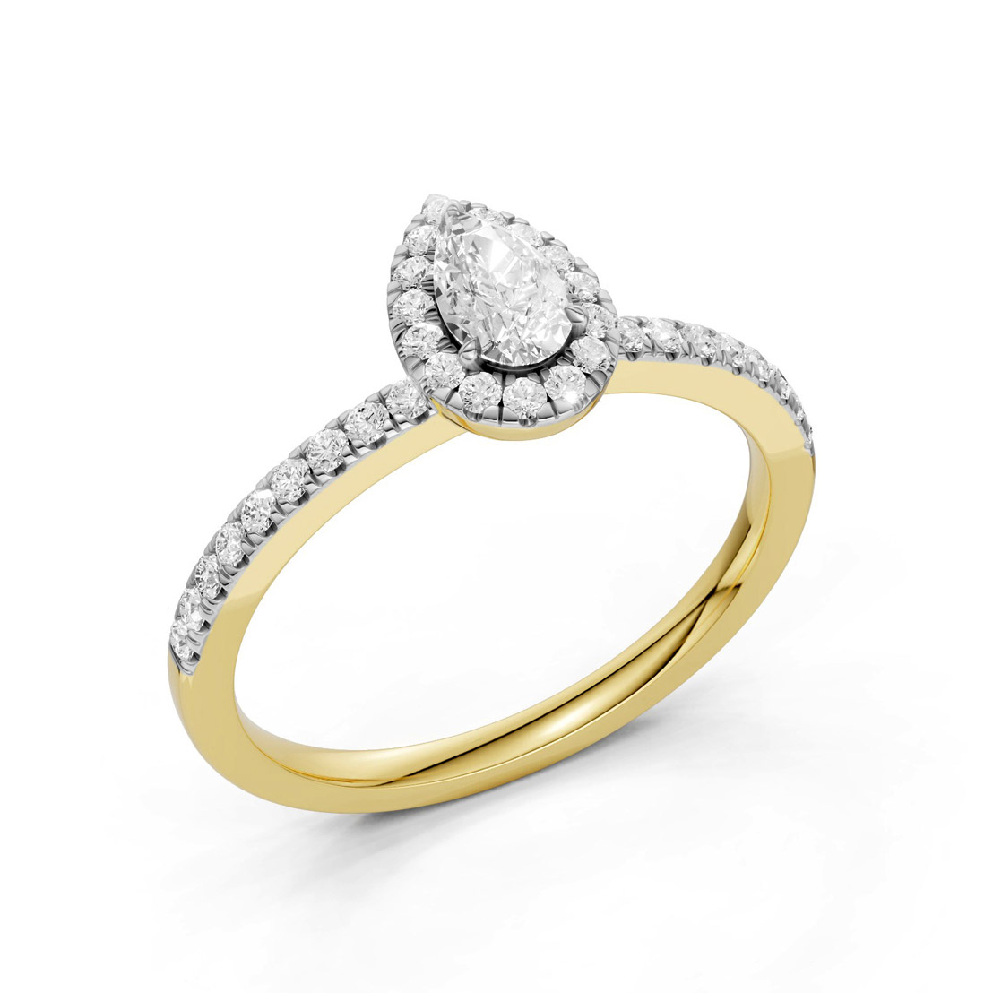 Midem Amsterdam Halo diamantring 0.50ct guld