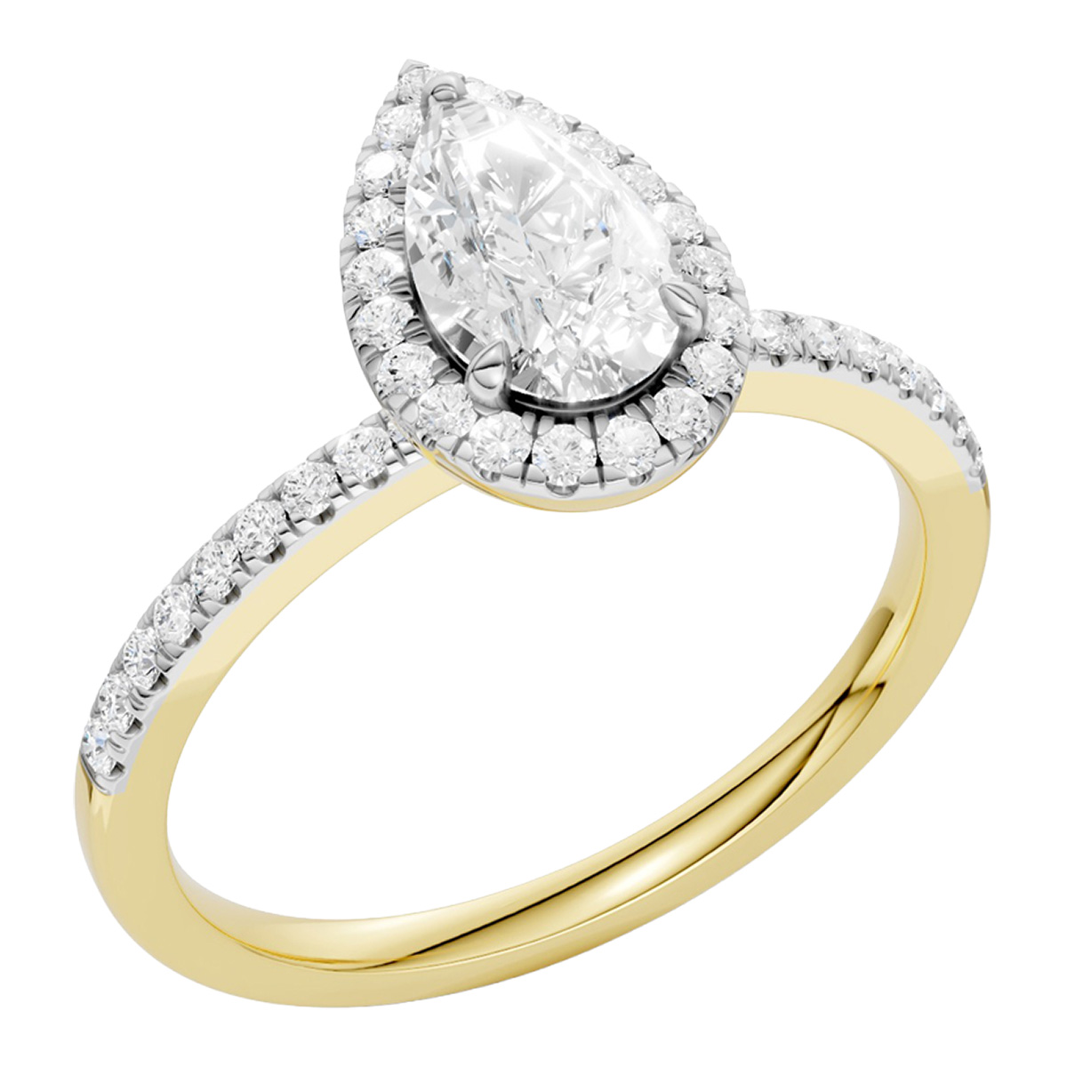Midem Amsterdam Halo diamantring 1.00ct guld
