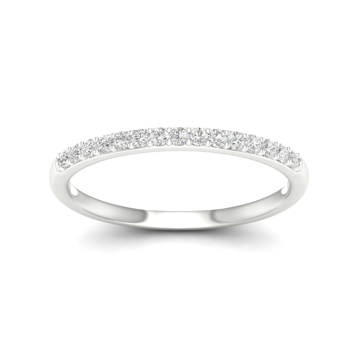 Lykka Elegance vitgulds rad-diamantring 0.12 ct 