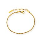 Madoww Unisex Rope Chain förgyllt armband 21 cm