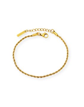 Madoww Unisex Rope Chain förgyllt armband 21 cm