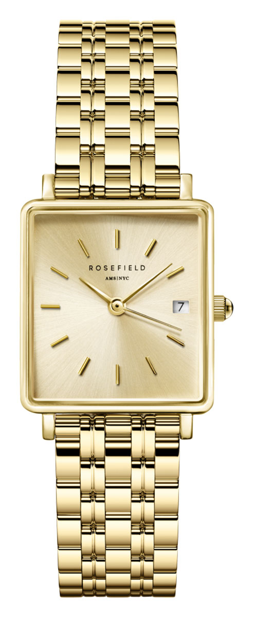 Rosefield The Boxy XS Champagne Steel Gold QCGSG-Q048