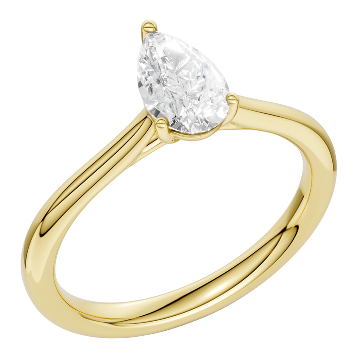 Midem Oslo diamantring 0.75ct guld