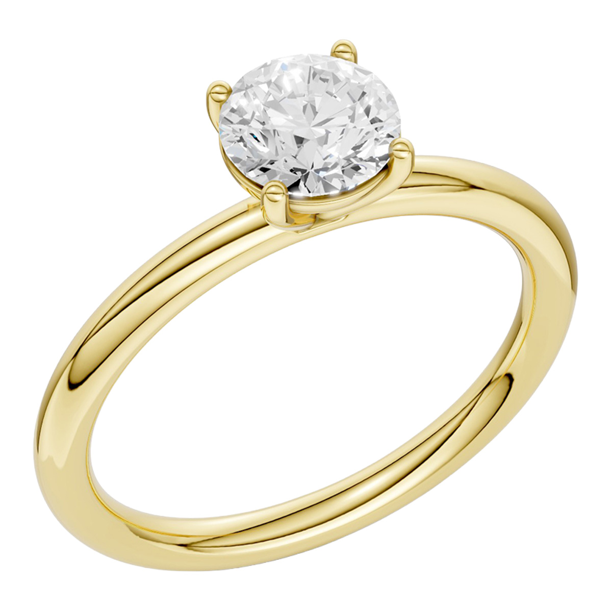 Lykken Elegance runda diamantring guld 1.00 ct-190