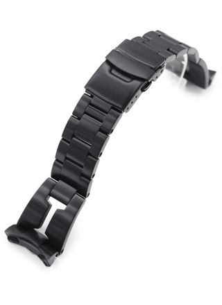 MiLTAT Retro Razor Black stålarmband för Seiko 5 SS221803BBK039-S5