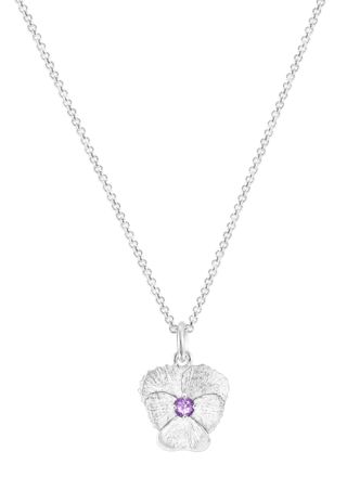 Tammi Jewellery Viola ametist silver halsband S3948A