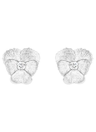 Tammi Jewellery Viola vit zirkonia silver örhängen S4528Z