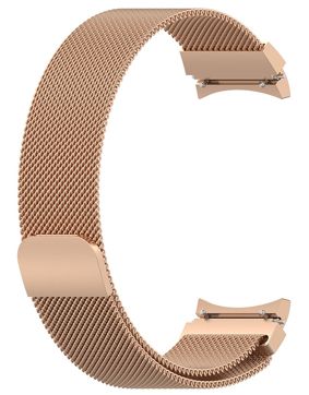 Tiera Samsung Galaxy Watch4 och Watch5 Milanese stål armband roseguld