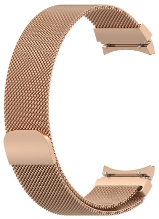 Tiera Samsung Galaxy Watch4 och Watch5 Milanese stål armband roseguld