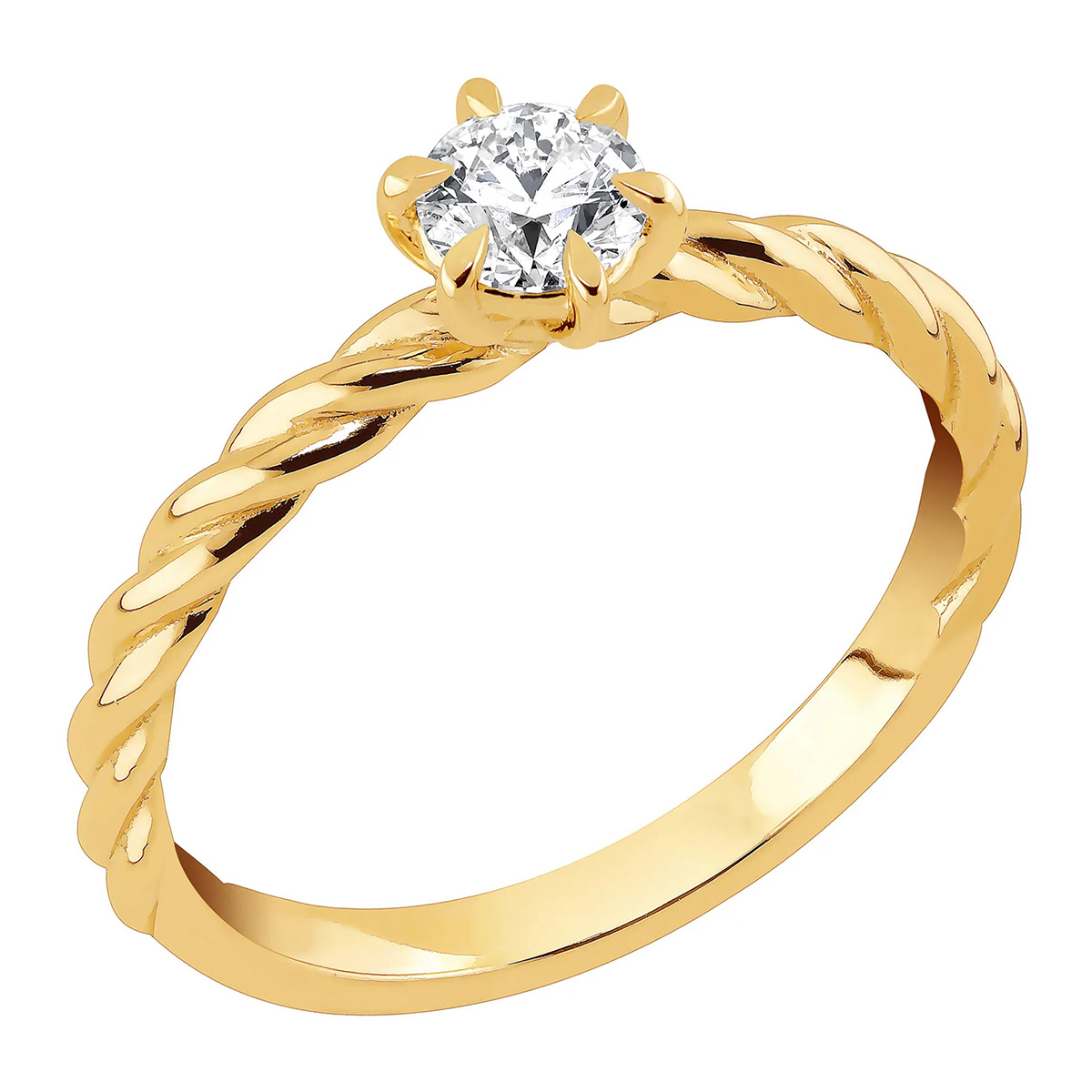Sandberg Elämänlanka diamantring 0.40 ct gult guld M-51k