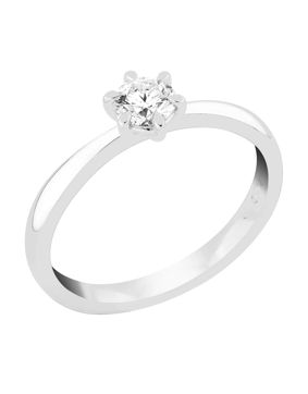 Sandberg Kastepisara 0.30ct diamantring krona M-32w