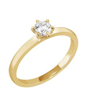 Sandberg Kastepisara labbodlad diamant ring 0.30ct M-35k-SYN