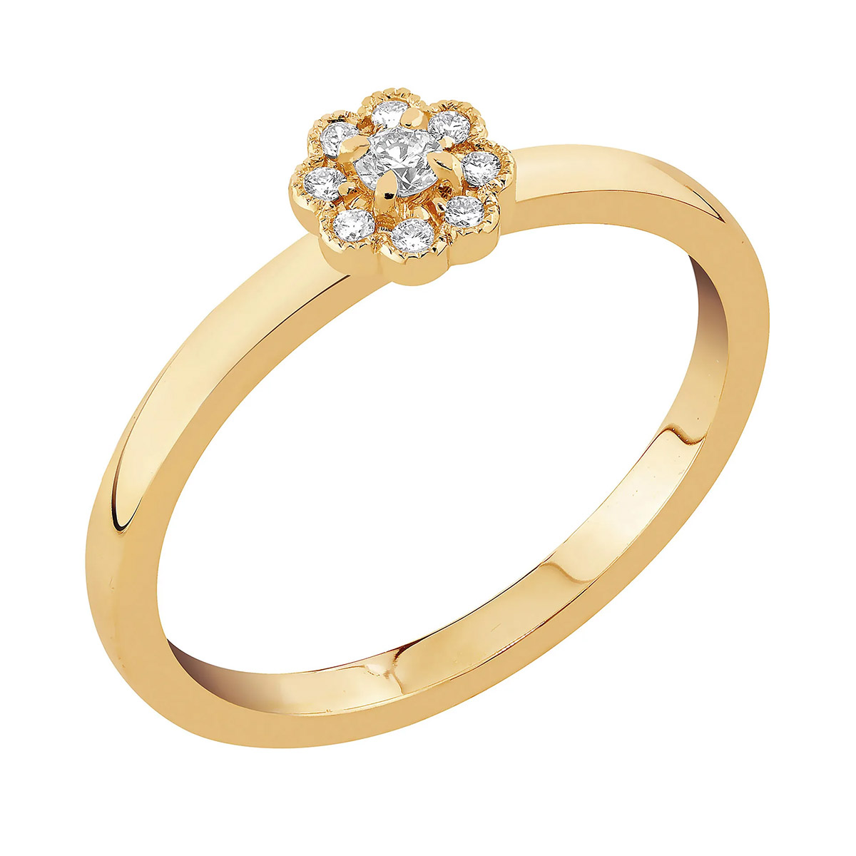 Sandberg Kukkaniitty labbodlad diamantring halo M-832k-SYN