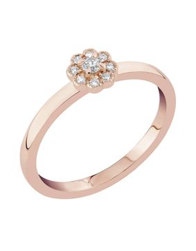 Sandberg Kukkaniitty labbodlad diamantring halo M-832r-SYN