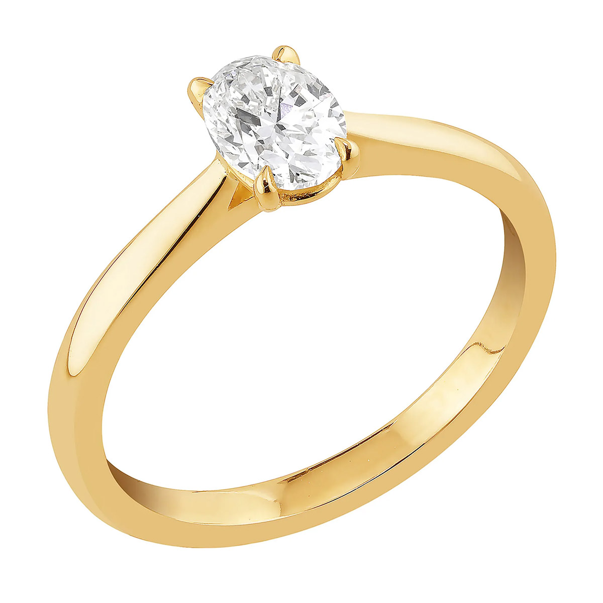 Sandberg Taivaanranta 0.50ct oval laboratoriediamantring M-245k-SYN